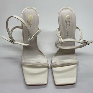 White Olivia Jaymes heels